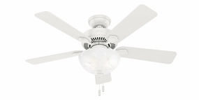 Hunter Fan Swanson 44" Indoor Pull Chain Ceiling Fan with 19.5W LED Bowl powerful indoor fans for whole-room cooling