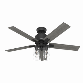 Hunter Fan Techne 52" Smart Indoor Ceiling Fan with 18.8W LED and Remote energy-saving indoor fans for bedrooms
