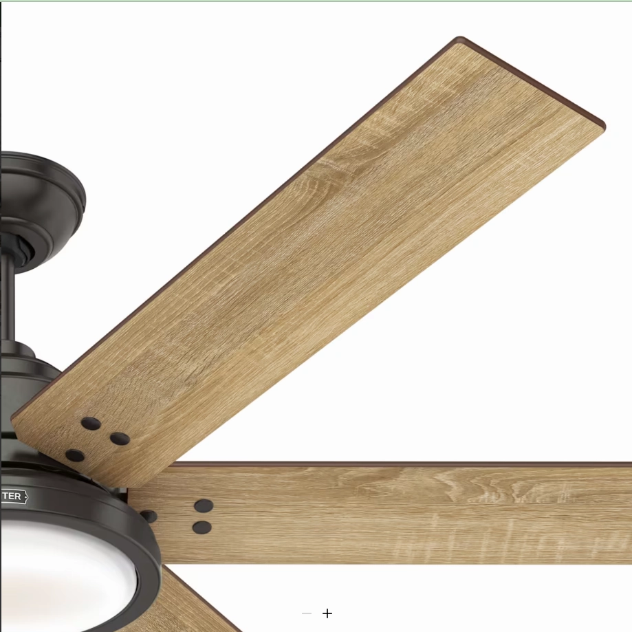 Hunter Fan Warrant 60" Indoor DC Ceiling Fan with LED and Wall Control