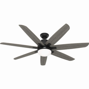 Hunter Fan Wilder 60" Indoor DC Ceiling Fan with 18W LED and Wall Control Modern ceiling fan for home cooling