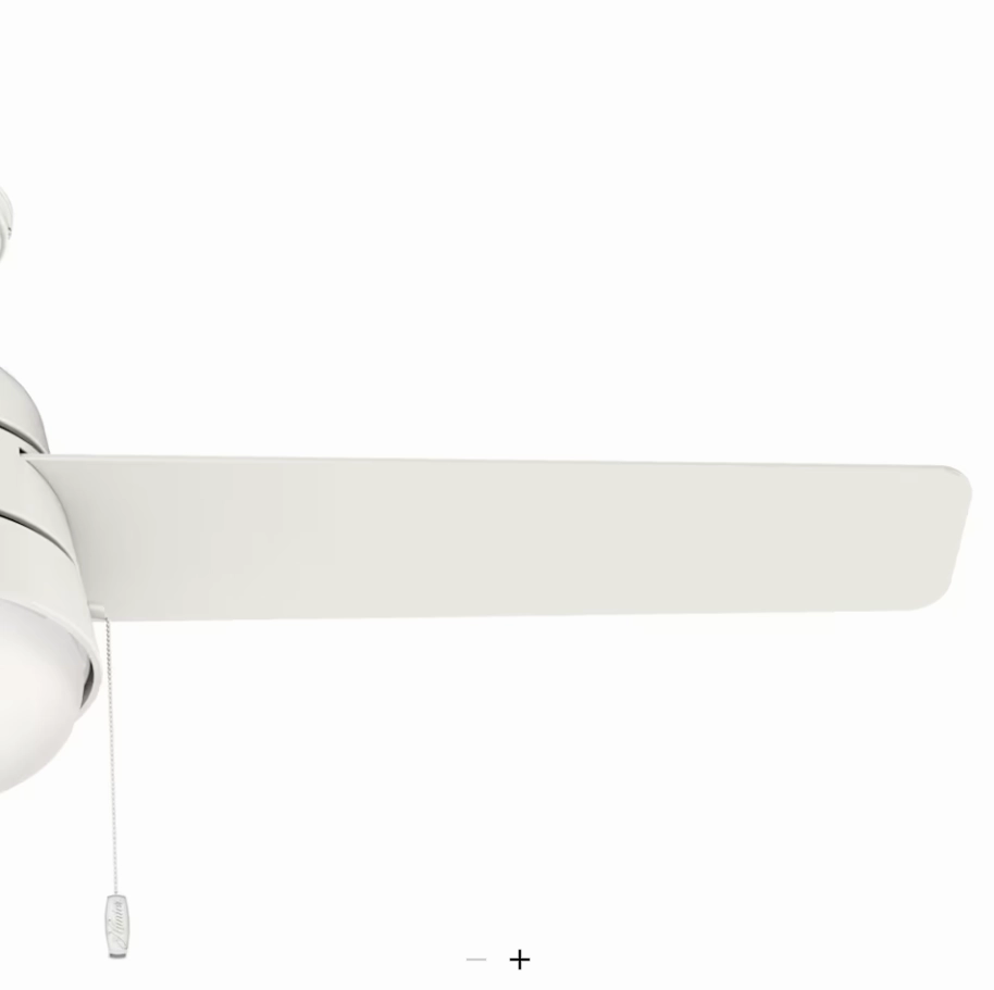 Hunter Fans Aker Pull Chain Ceiling Fan with 18W LED