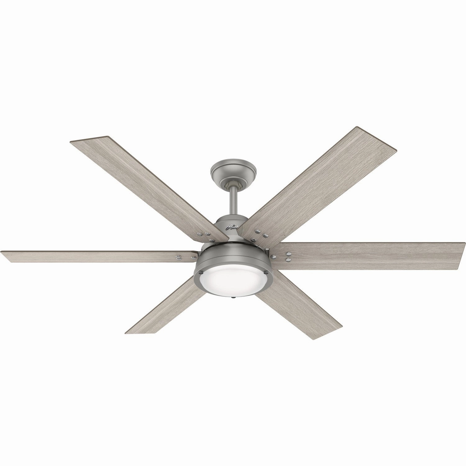 Hunter Hollister | Ceiling Fan with 9W E26 & Integrated Control System - Handheld Energy-efficient ceiling fan with remote