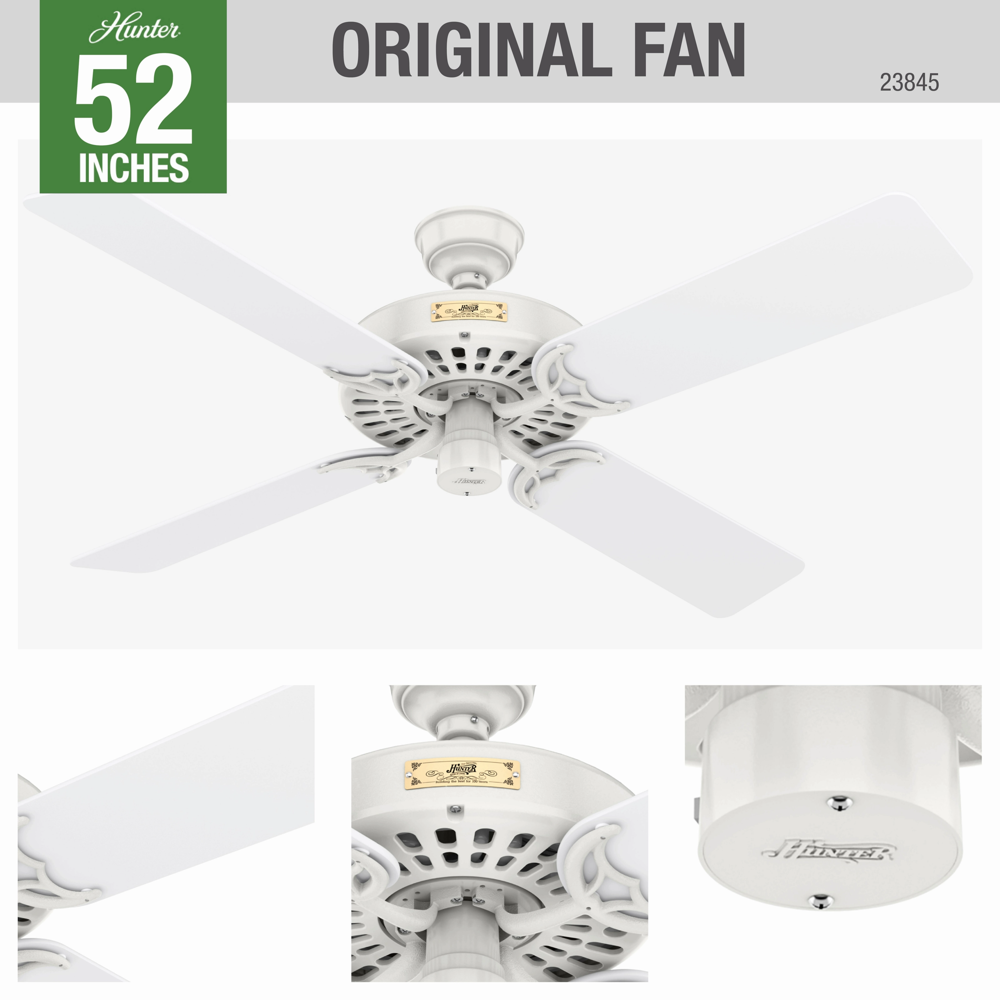 Hunter Original 52"Ceiling Fan White