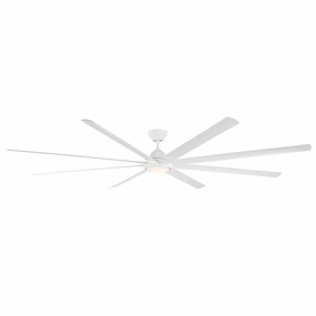 Hydra 120"Ceiling Fan Matte White large electric fans for spacious rooms