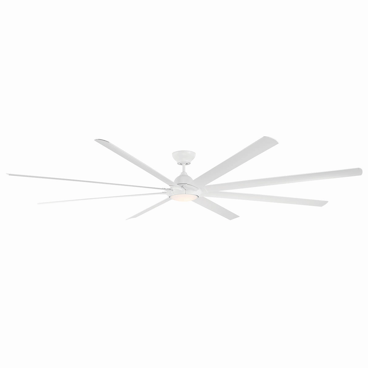 Hydra 120"Ceiling Fan Matte White large electric fans for spacious rooms
