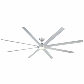 Hydra 120"Ceiling Fan Titanium Silver large electric fans for spacious rooms