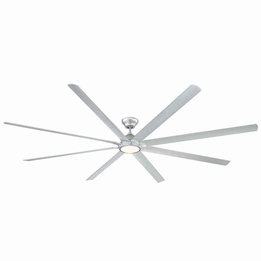 Hydra 120"Ceiling Fan Titanium Silver large electric fans for spacious rooms