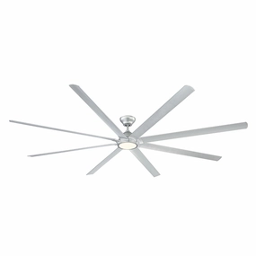 Hydra 120"Ceiling Fan Titanium Silver large electric fans for spacious rooms