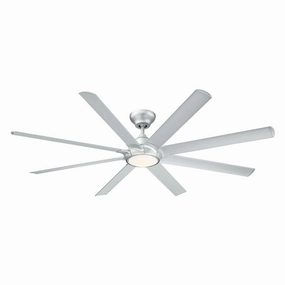 Hydra 80"Ceiling Fan Titanium Silver large electric fans for spacious rooms