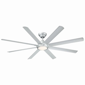 Hydra 80"Ceiling Fan Titanium Silver large electric fans for spacious rooms