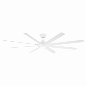Hydra 96"Ceiling Fan Matte White large electric fans for spacious rooms