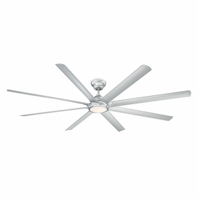 Hydra 96"Ceiling Fan Titanium Silver large electric fans for spacious rooms