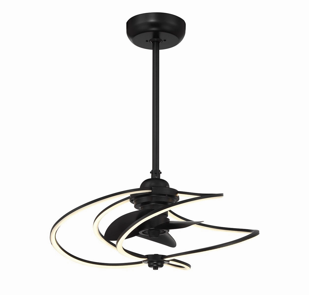 Hydra LED Fan D'Lier Matte Black