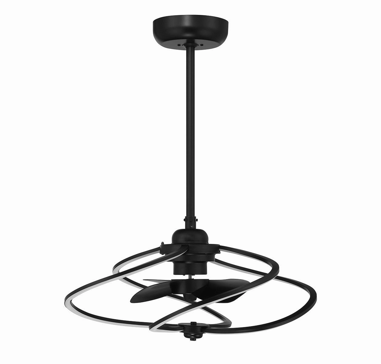 Hydra LED Fan D'Lier Matte Black