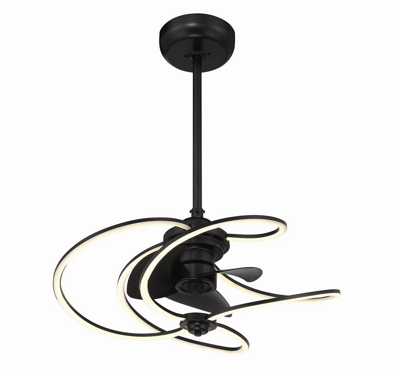 Hydra LED Fan D'Lier Matte Black