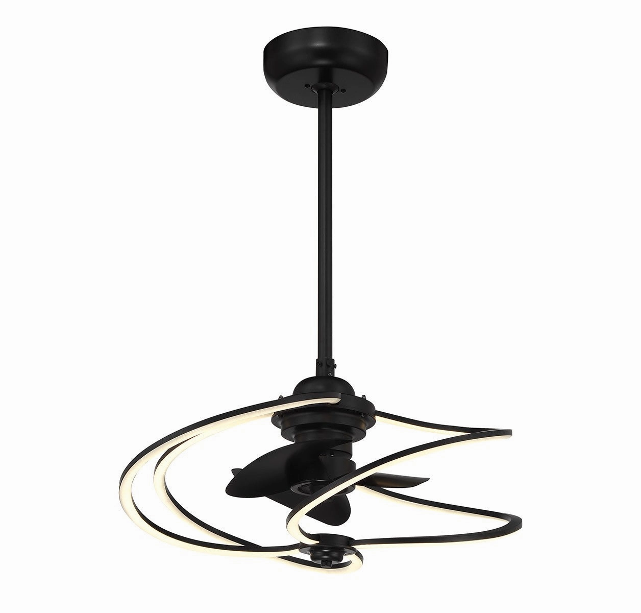 Hydra LED Fan D'Lier Matte Black