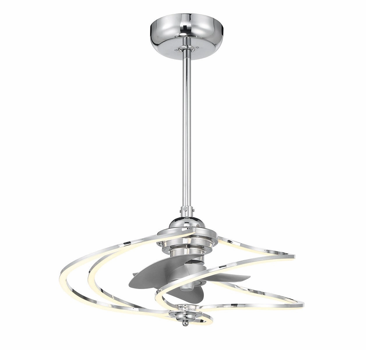 Hydra LED Fan D'Lier Polished Chrome
