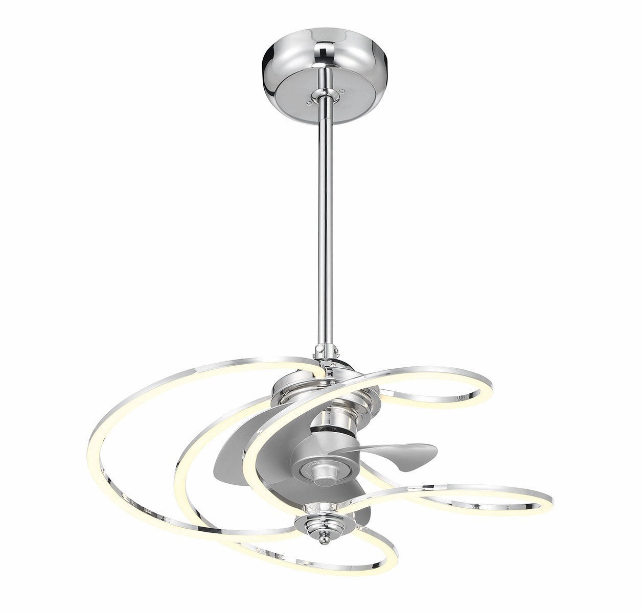 Hydra LED Fan D'Lier Polished Chrome