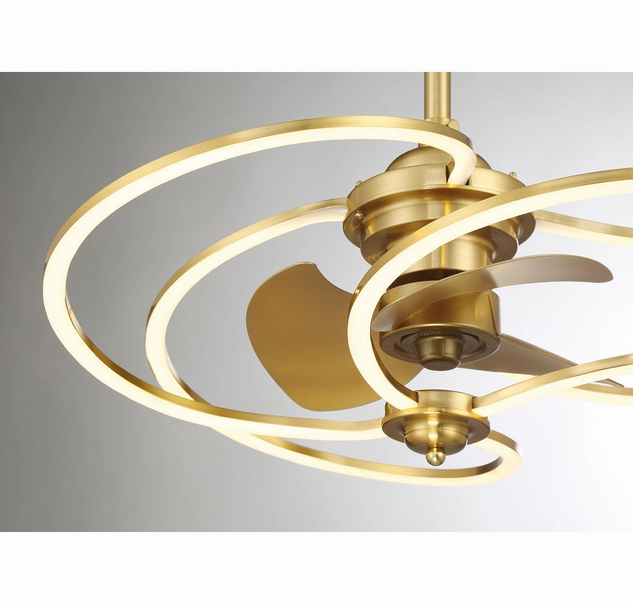 Hydra LED Fan D'Lier Warm Brass