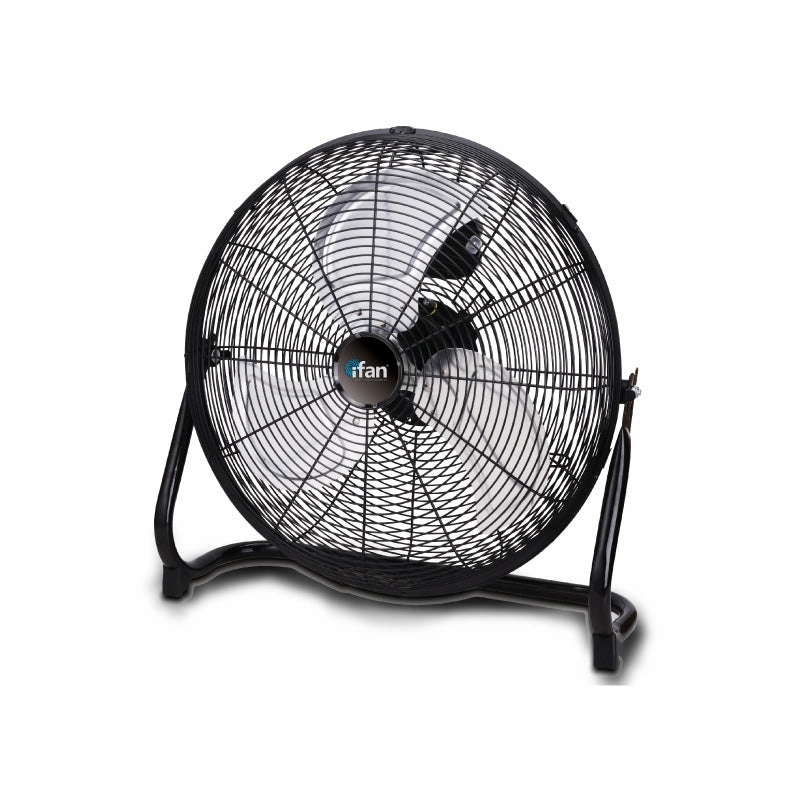 iFan 12" High Velocity Fan  Metal Blades, Vortex Air Flow, Adjustable Tilt, Durable, Overheat Protection, 3-Speed, black, IF1812 indoor fans for quiet home environments