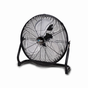 iFan 12" High Velocity Fan  Metal Blades, Vortex Air Flow, Adjustable Tilt, Durable, Overheat Protection, 3-Speed, black, IF1812 indoor fans for quiet home environments