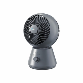 iFan 8" Air Circulator Fan  Concentrated Airflow, Desk Fan, Oscillation, Adjustable Tilt, Portable, Silent, 3-Speed, black, IF7400 indoor fans for quiet home environments