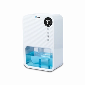 iFan Electric Dehumidifier 3.8L Mini Dehumidifier Thirsty Hippo Timer Setting 1-24h Low Noise Water Full Auto OFF (IF3253) indoor fans for quiet home environments
