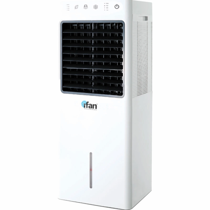iFan Evaporative Air Cooler  11L Water Tank, Remote Control, Turbo, Oscillation, Dust Filters, Air Purifier, Ionizer, 4-Speed, white, IF7880