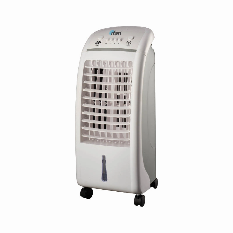 iFan Evaporative Air Cooler  6L Water Tank, Vortex Airflow, Oscillation, Dust Filter, Quiet & Effective Cooling, 3-Speed, white, IF7310 indoor fans for quiet home environments