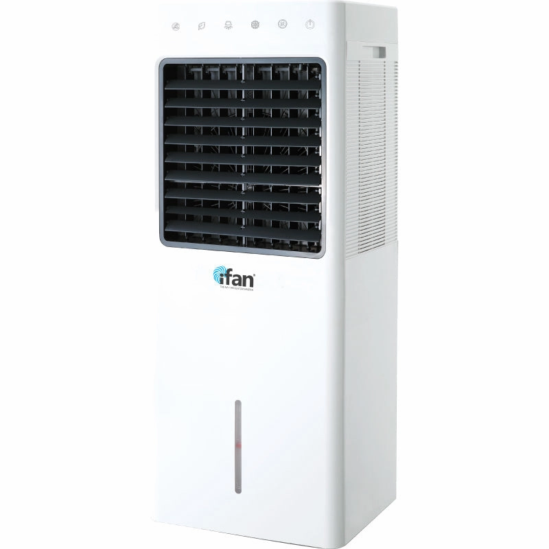 iFan Evaporative Air Cooler  9.3L Water Tank, Remote Control, Oscillation, Dust Filter, Ionizer, Mosquito Repellent, 3-Speed, white, IF7850