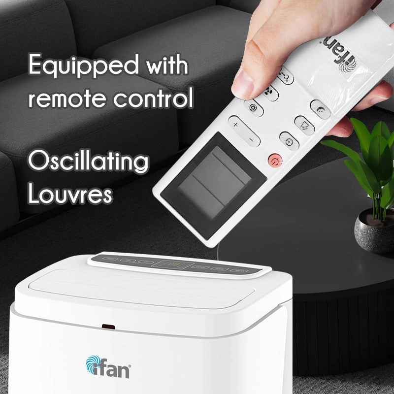 iFan Portable Aircon - 3in1 Portable Air Conditioner / Fan / Dehumidifier, Remote Control, 12000 BTU, cools 550 sq feet, white, IF9012