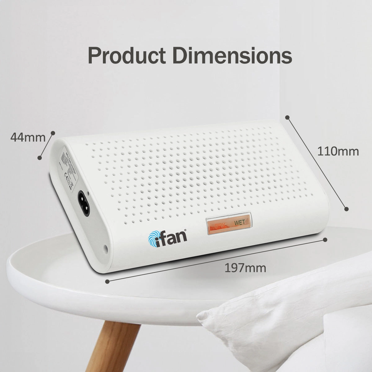 iFan Thirsty Hippo Dehumidifier, Dehumidifier, Rechargeable Moisture Absorber | Reusable (IF3251)