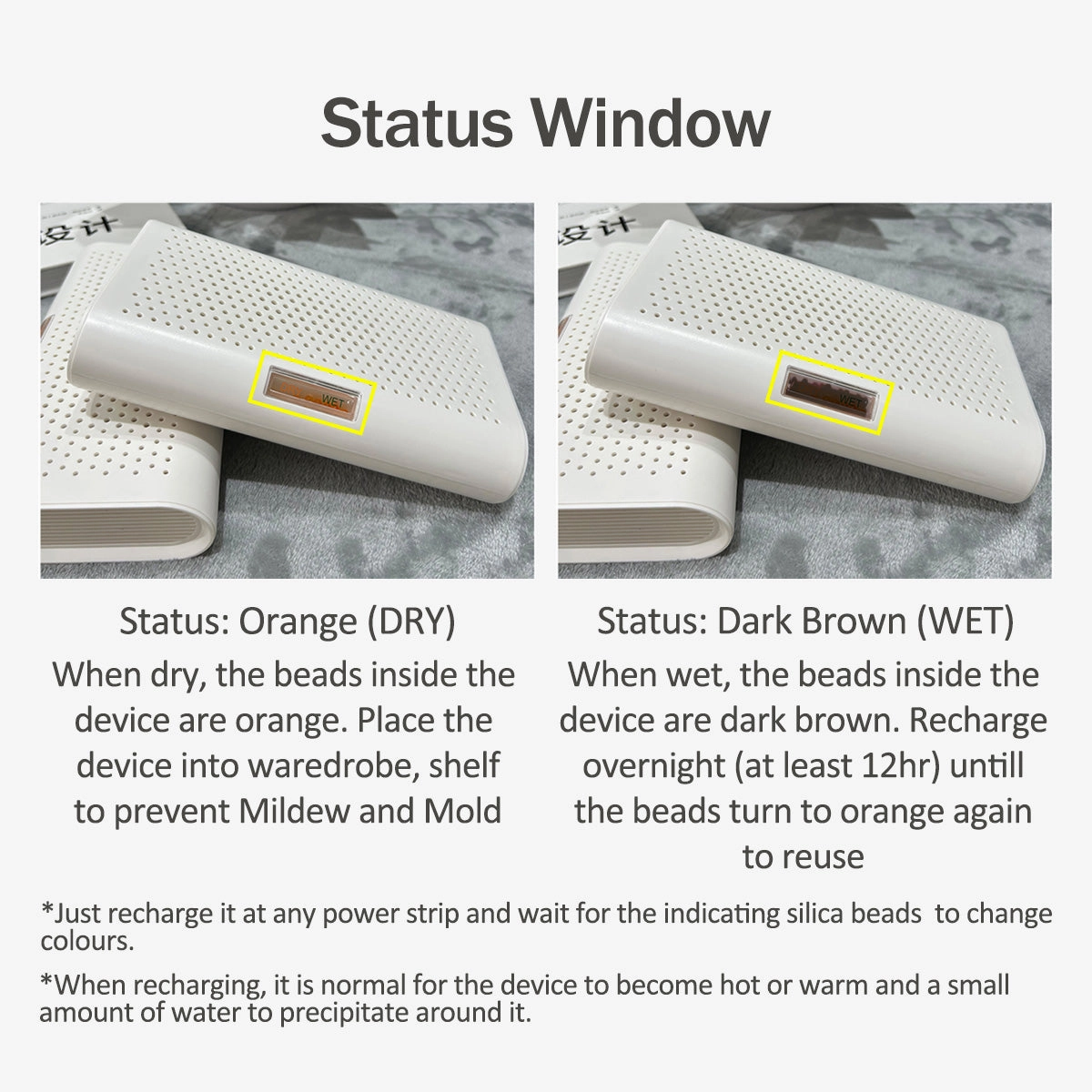iFan Thirsty Hippo Dehumidifier, Dehumidifier, Rechargeable Moisture Absorber | Reusable (IF3251)