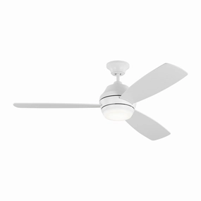 Ikon 52"Ceiling Fan Matte White medium electric fans for multi-room use