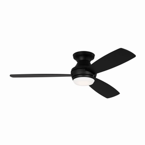 Ikon 52"Ceiling Fan Midnight Black modern medium fans for everyday cooling