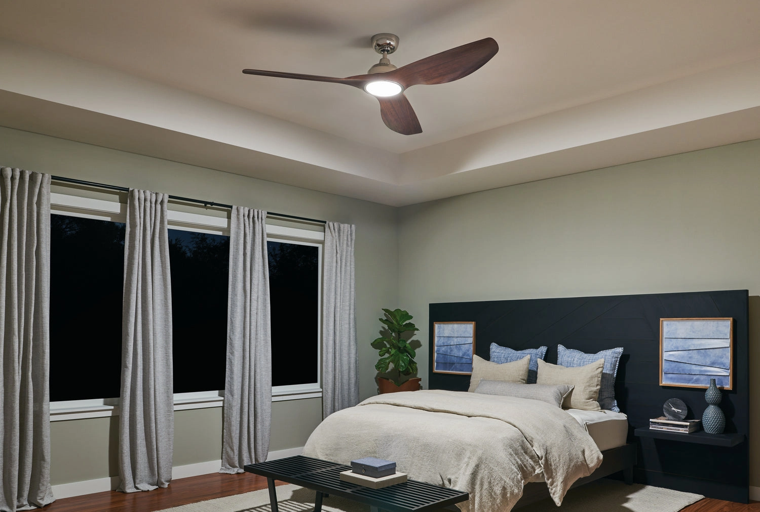 Imari 65"Ceiling Fan Polished Nickel
