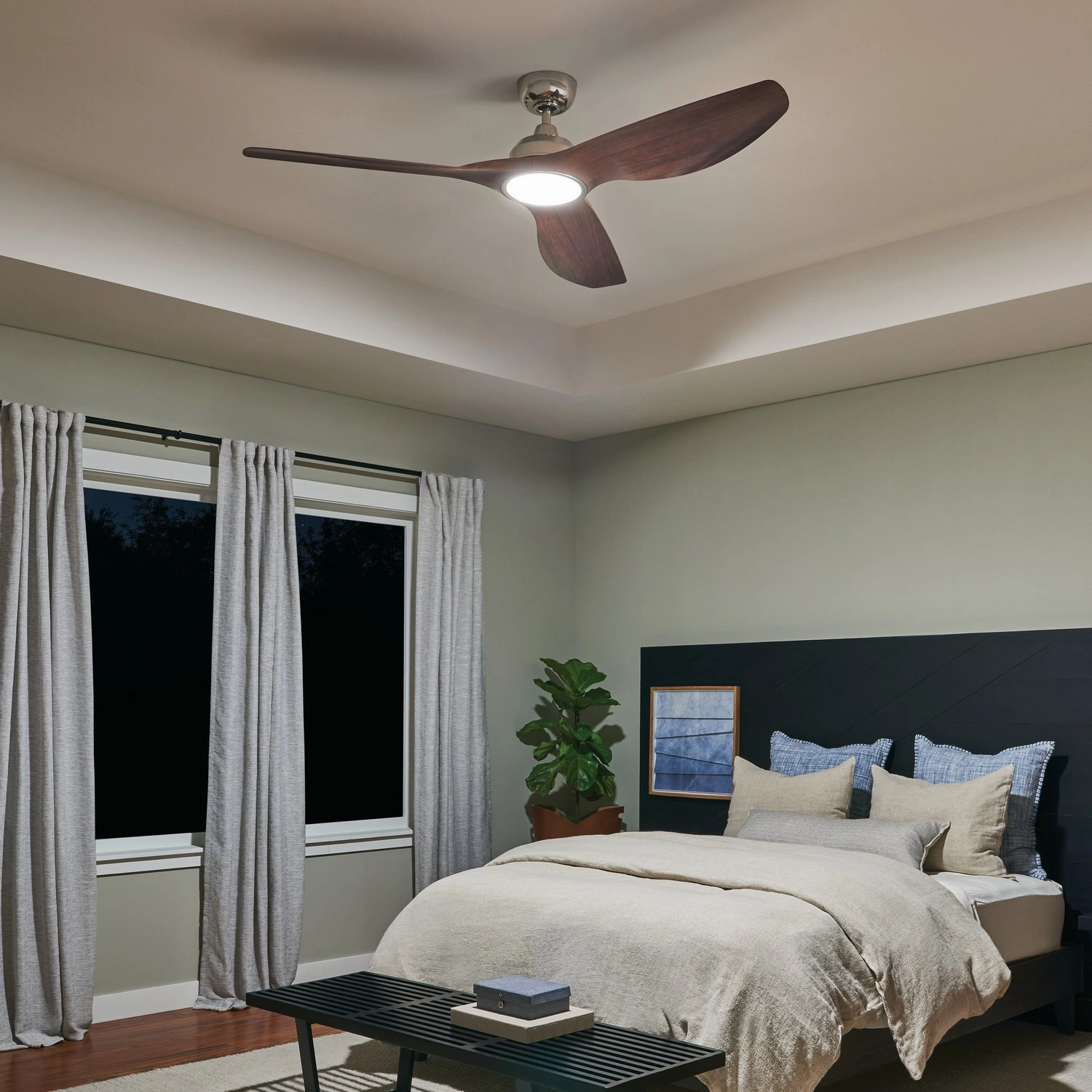 Imari 65"Ceiling Fan Polished Nickel
