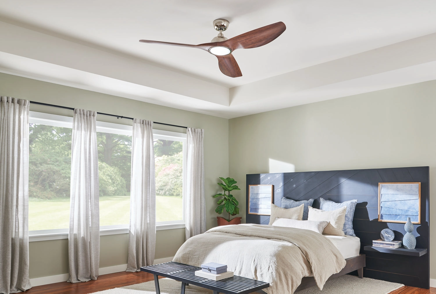 Imari 65"Ceiling Fan Polished Nickel
