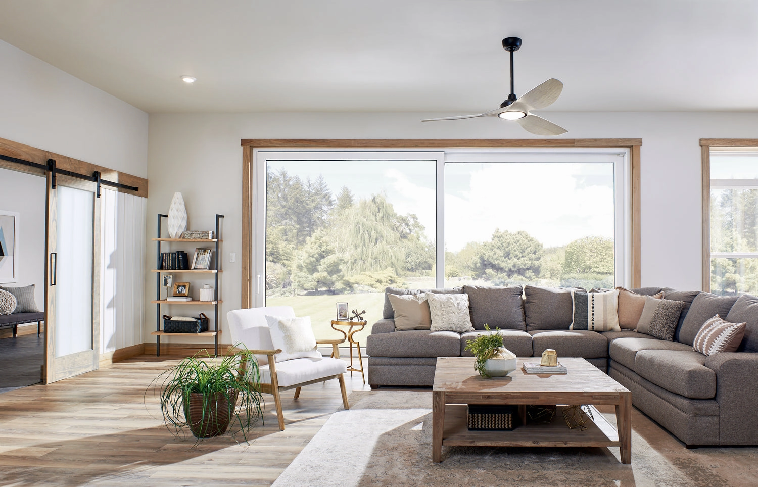Imari 65"Ceiling Fan Satin Black