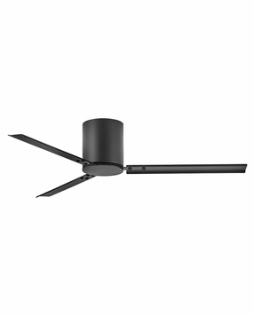 Indy Flush 58"Ceiling Fan Matte Black medium size fans for home ventilation