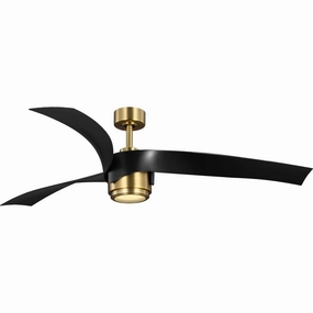 Insigna 60"Ceiling Fan Vintage Brass energy-efficient medium fans with remote