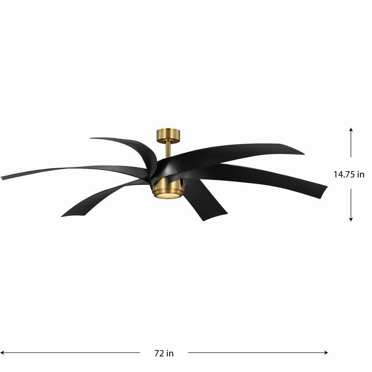 Insigna 72"Ceiling Fan Vintage Brass