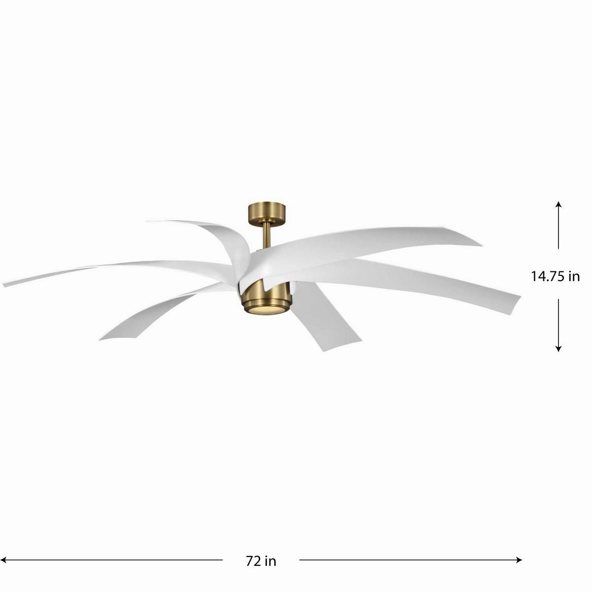 Insigna 72"Ceiling Fan Vintage Brass