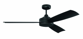 Inspo 54 Indoor/Outdoor 54" Ceiling Fan Flat Black quiet medium fans for living room use