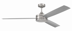 Inspo 62 62"Ceiling Fan Brushed Polished Nickel compact medium fans for desks and counters
