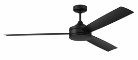Inspo 62 Indoor/Outdoor 62"Ceiling Fan Flat Black oscillating medium fans with strong airflow