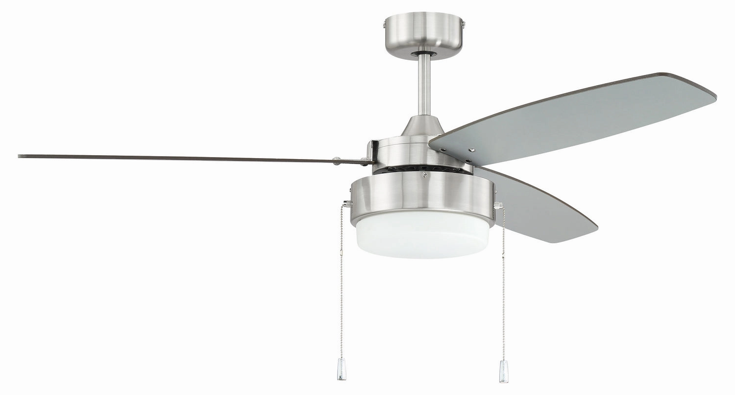 Intrepid 52"Ceiling Fan Brushed Polished Nickel oscillating medium fans with strong airflow