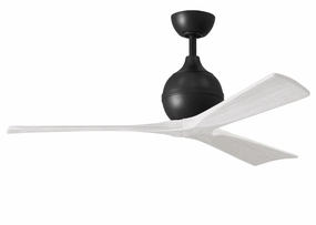 Irene-3 52"Ceiling Fan Matte Black portable medium fans with handle design