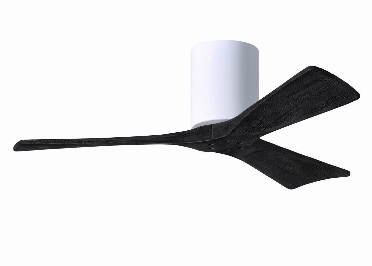Irene-3H 42"Ceiling Fan Gloss White quiet small fans for desk or nightstand
