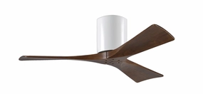 Irene-3H 42"Ceiling Fan Gloss White quiet small fans for desk or nightstand